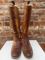 Prada Python Knee High Boots Size 7