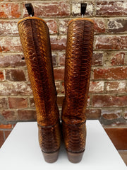 Prada Python Knee High Boots Size 7