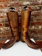 Prada Python Knee High Boots Size 7