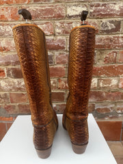 Prada Python Knee High Boots Size 7