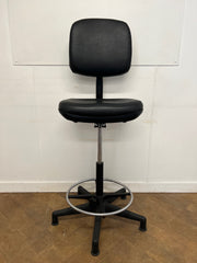 Used Giroflex Black Vinyl Laboratory/Technicians Chair