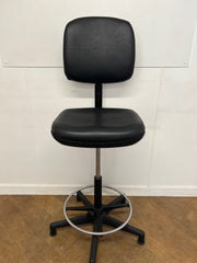Used Giroflex Black Vinyl Laboratory/Technicians Chair