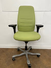 Kinnarps 5224 Green Cloth Operator Chair