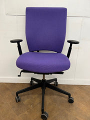 Used Senator Enigma S21 Purple Cloth Operator/Swivel Chair