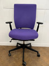Used Senator Enigma S21 Purple Cloth Operator/Swivel Chair