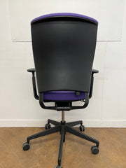Used Senator Enigma S21 Purple Cloth Operator/Swivel Chair
