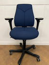 Kinnarps 6000 in Dark Blue Cloth (Ex Showroom Model)