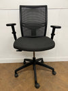 Used Elite Black Mesh/Black Cloth Swivel Chair