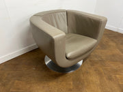 Used B&B Italia Tulip Chair in Espresso Leather Designed by Jeffrey Bernett (2000)