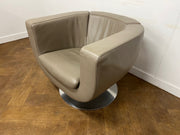 Used B&B Italia Tulip Chair in Espresso Leather Designed by Jeffrey Bernett (2000)