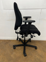 Orangebox Spira Plus MBA Black Cloth Swivel Chair