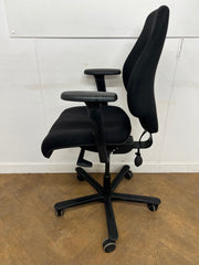 Orangebox Spira Plus MBA Black Cloth Swivel Chair