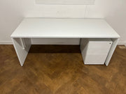 Used Herman Miller White 1800mm x 775mm Panel Ended Managers Desk