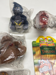 Vintage Collectable Mc Donalds Happy Meal Disney 2000 Tarzan "Plush Toys" Full Set of 8 Unopened with Box