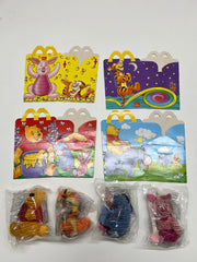 Vintage Collectable Mc Donalds Happy Meal Winnie The Pooh Toys 2000  Full Set of 4