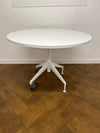 Used Herman Miller White 1000mm Diameter Circular Meeting Table