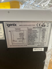 Used Domestic Igenix IG3960 Freestanding Larder Fridge 92 Litres