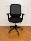 Orangebox Joy Black Mesh/Cloth Swivel Chair