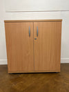 Used Beech 2 Door Cupboard 800mmh x 800mmw x 400mmd