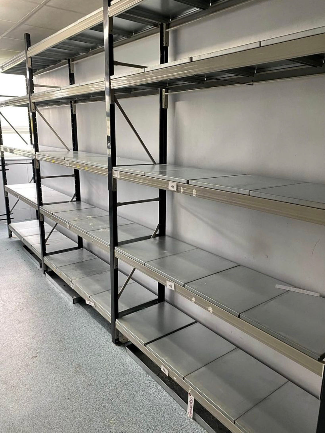 Used Dexion Spandex Long Span Parts Racking 2400mmh x 1560mmw x 455mmd ...