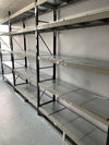Used Dexion Spandex Long Span Parts Racking 2400mmh x 1560mmw x 455mmd in 3 Bay Runs