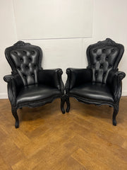 A Pair of Vintage Smoke Armchairs by Maarten Baas Designed for MOOOI & Matching Pig Side Table