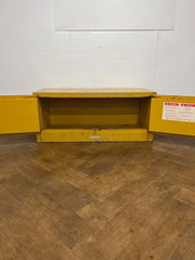 Used Justrite COSHH Double Door Flammable Materials Storage Cabinet 470mmh x 1090mmw x 455mmd