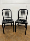 NEW Replica Emeco 1006 Steel Navy Chair Finished in a Black Painted Steel.