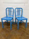 NEW Replica Emeco 1006 Steel Navy Chair Finished in a Blue Painted Steel.