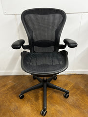 Herman Miller Aeron Size B 2 Lever Operator Chair with Lumbar