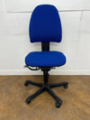 Kinnarps 6000 Re-Upholstered in Blue Cloth (No Arms)