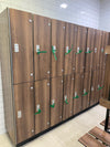 A Run of 16 x Double Door Changing Room Lockers (32 Doors Total)