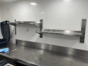 Used Stainless Steel Shelves for Commercial Kitchen. (Sold in Pairs)