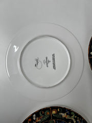 Vintage Villeroy & Boch Intarsia Service Plate Specially Designed for Raymond Blanc & Le Manoir Aux Quat Saisons. (1 x Pair)