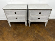 A Pair of Bespoke Maja Gustavian Style Beside Chests