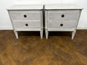 A Pair of Bespoke Maja Gustavian Style Beside Chests