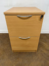 Beech 2 Drawer Filing Cabinet (FOOLSCAP)