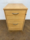 Light Beech 2 Drawer Filing Cabinet (FOOLSCAP)