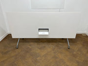 White TipTop Folding Meeting Tables
