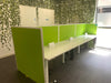 Used White 1200mm x 700mm Bench Desks in Pods of 6/8/10 and 12