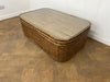 A Mid Century Vintage French Wicker (Rattan) Trunk/Coffee Table (Circa 1960)