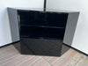 Bespoke Black Lacquered Corner TV Unit Designed by R.B and Manufactured by Reflex (Italy)