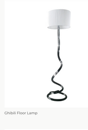 Ghibli Piantana Black Murano Glass Floor Lamp by Reflex