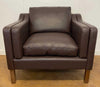 New (showroom model) Borg Mogensen inspired Brown Leather Armchair