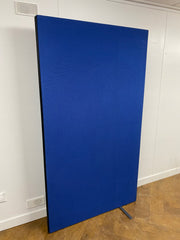 Used Blue Cloth Freestanding (Linking) Screen 1600mmh x  1800mmw