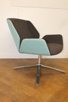 Used Boss Designs Kruze Armchair Turquoise & Brown Patterned Cloth