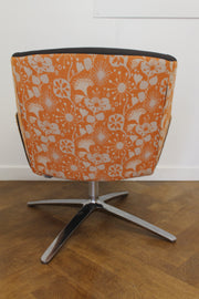 Used Boss Designs Kruze Armchair Orange Pattern