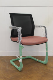 New. Orangebox WD-CA Pink Cloth Meeting Chair