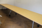 Used Wilkhahn Confair Oak Folding Table 5010mm x 1000mm