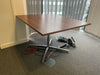 Used Bene Walnut 1200mm x 1000mm Meeting Table Seats 2-4